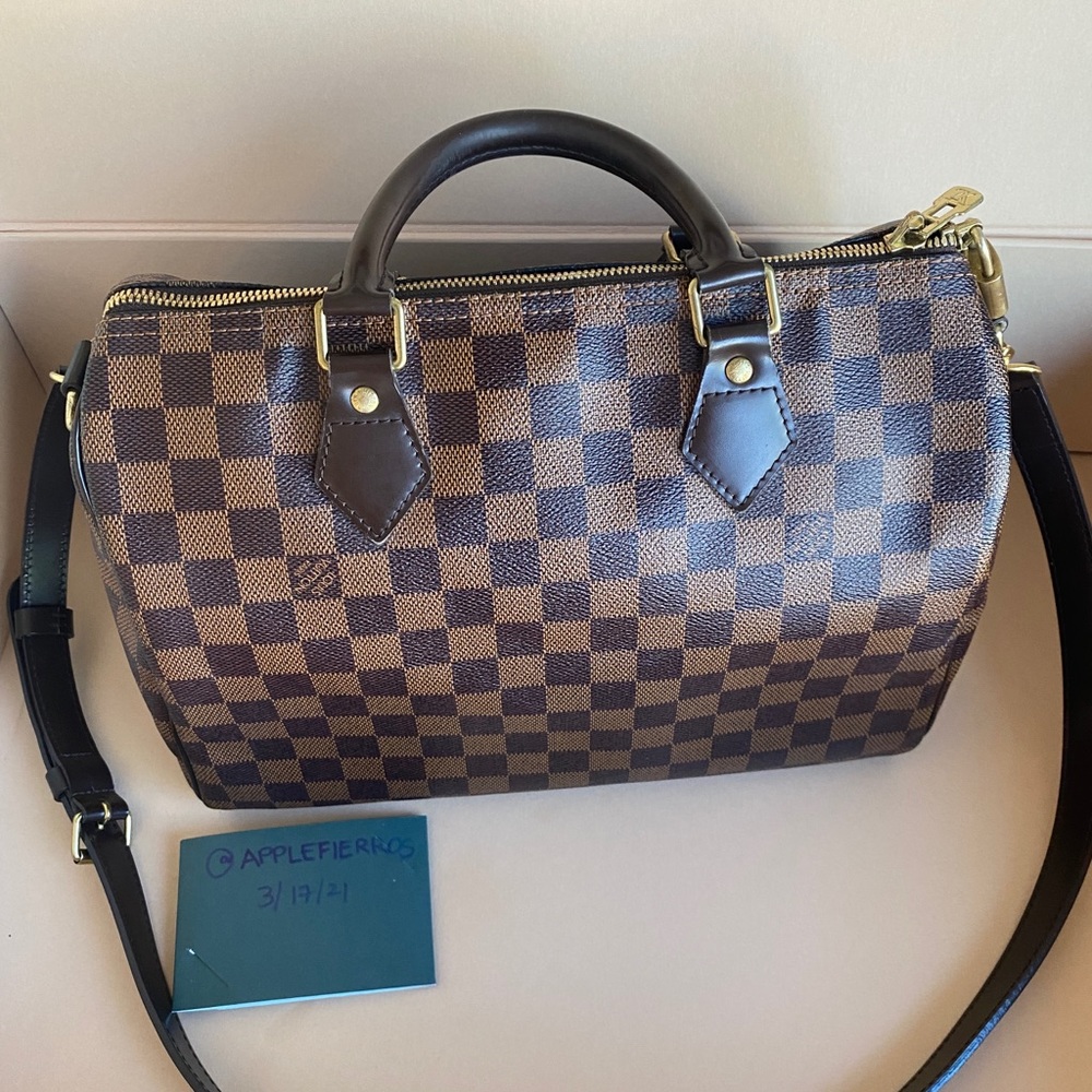 Louis Vuitton Speedy Bandouliere 30 Damier Ebene